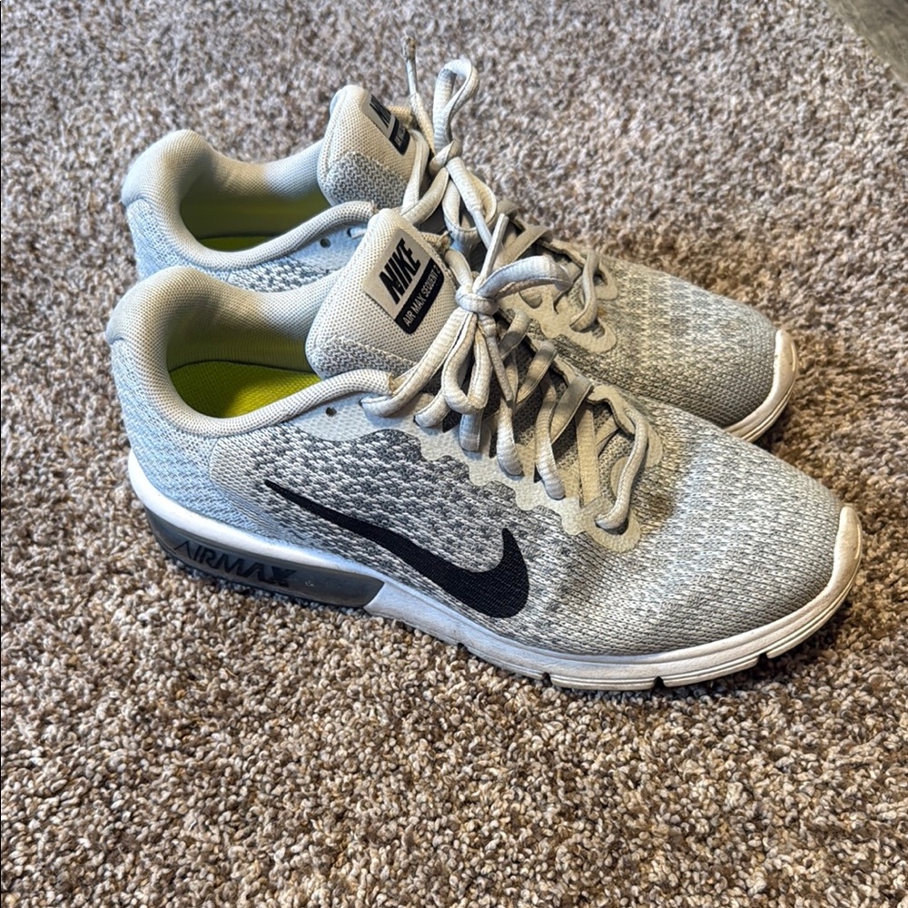 Nike Air Max Gray and Black Sneakers